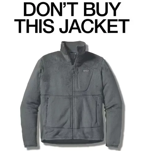 Don't buy this jacket marketing campaign