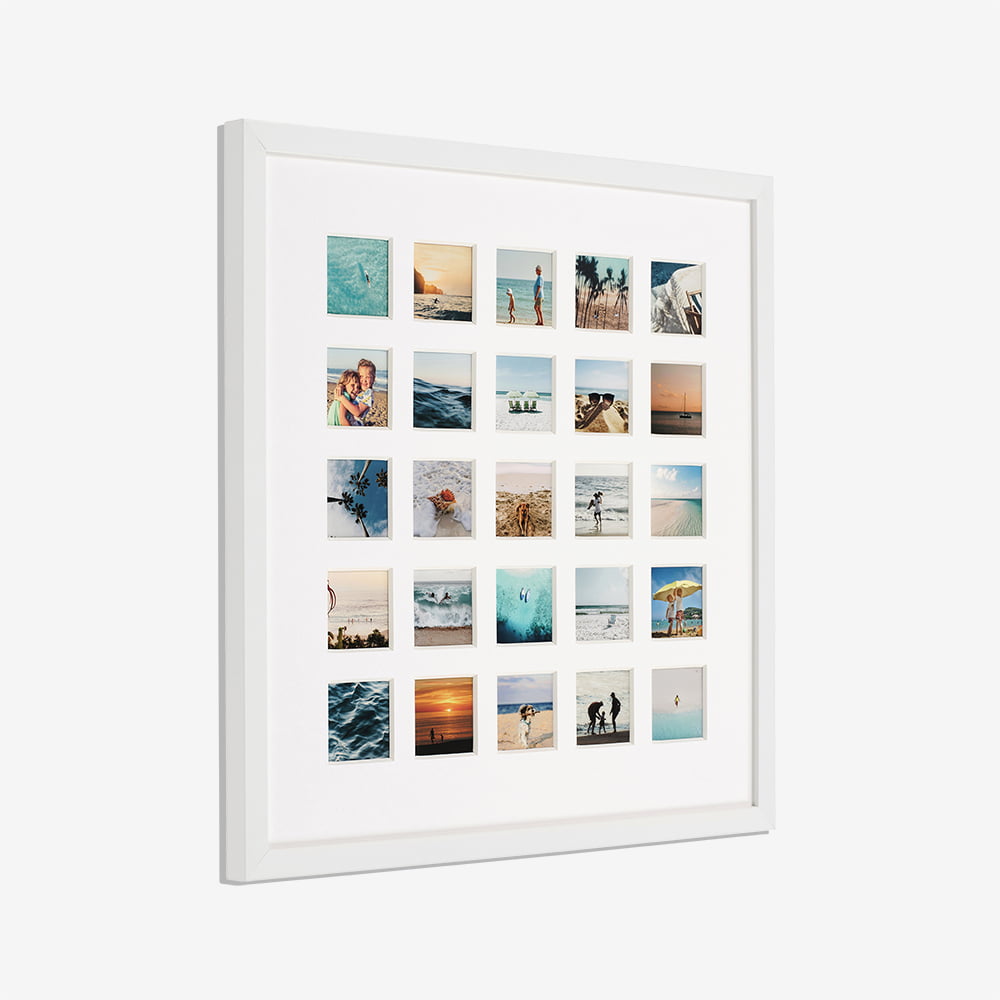 Multi photo frame white e_