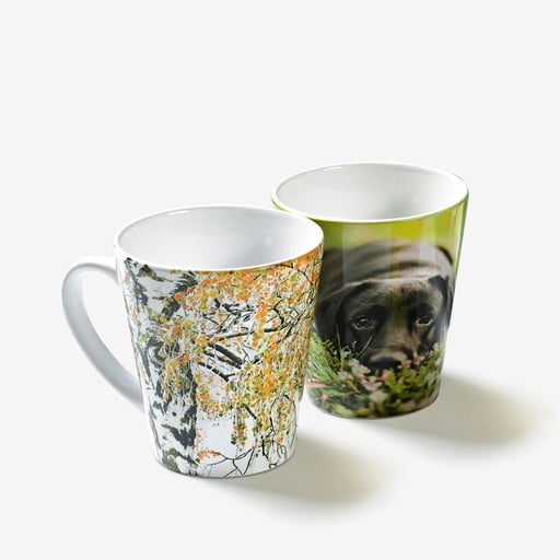 16 oz Gradient Coffee Mug w/ Custom Imprint Cafe Latte Cups | Plum Grove