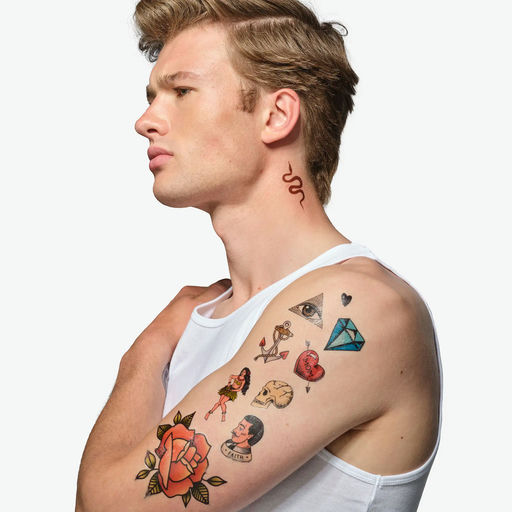 Temporäre Tattoos