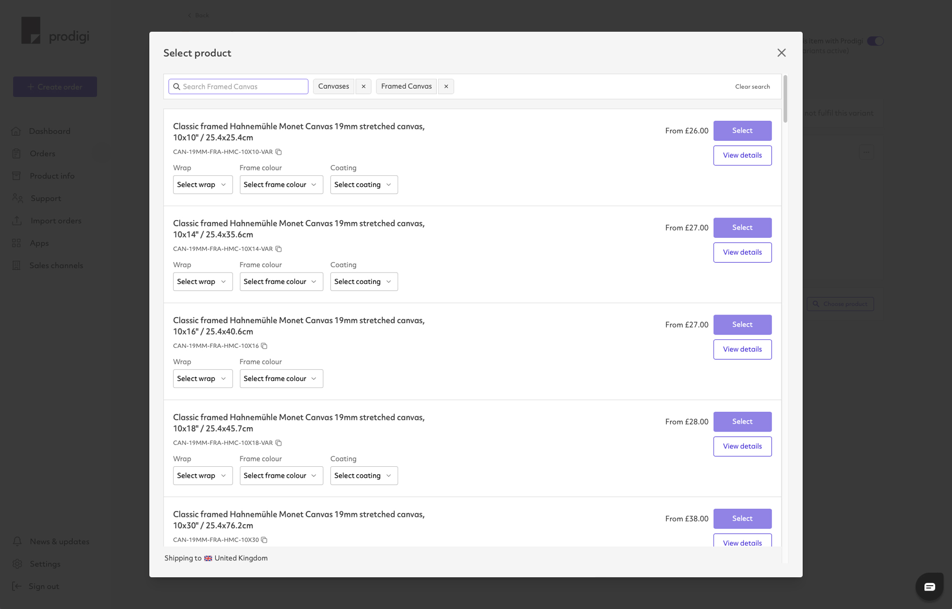 Prodigi Shopify product configuration step 4